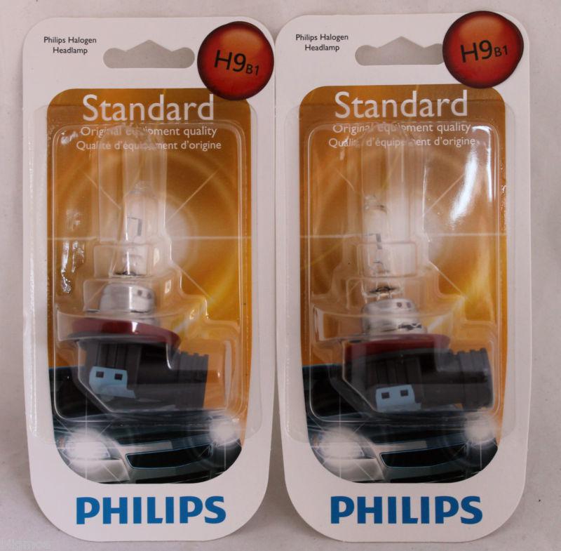 New philips h9 b1 x 2 pair bulb 65w oem 12361 headlamp light beam halogen lamp 