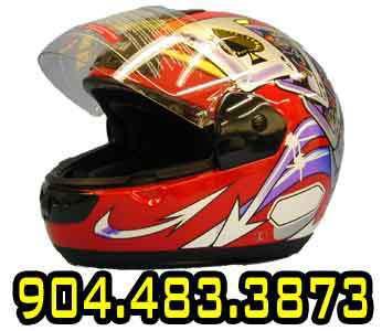 Max603 dot red poker full face motorcycle helmet xlarge