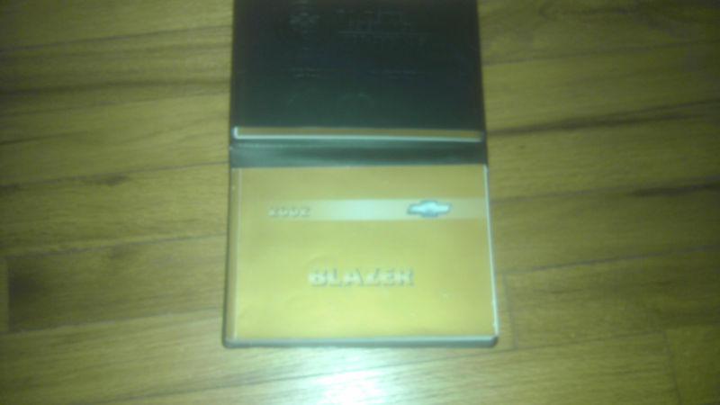 2002 chevrolet blazer factory owners manual with the cover 02 gm