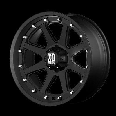 20" xd addict matte black rims with 285/50/20 sunny sn3980 tires wrangler wheels