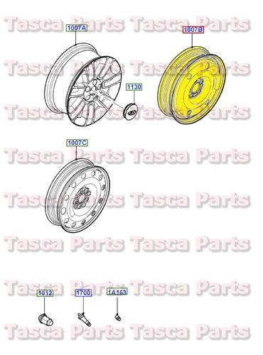 New oem 18" mini spare wheel 2013-2014 ford flex & lincoln mkt # de9z-1015-a