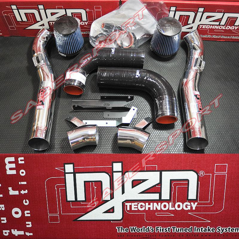 "in stock" injen sp dual cold air intake system 07-08 nissan 350z +16hp polish