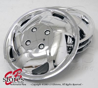4pcs set of 15 inch chrome wheel skin cover hubcap hub caps (15" inch style#083)