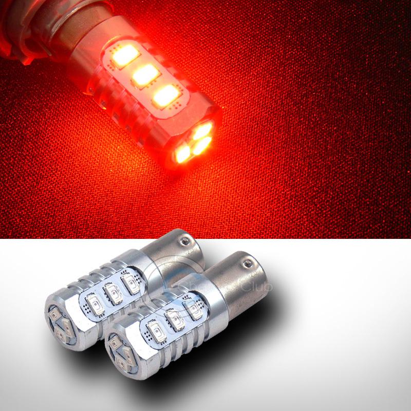 2p red 1156 ba15s 12x 5730 smd led stop/brake tail light bulbs pair 1141 1159