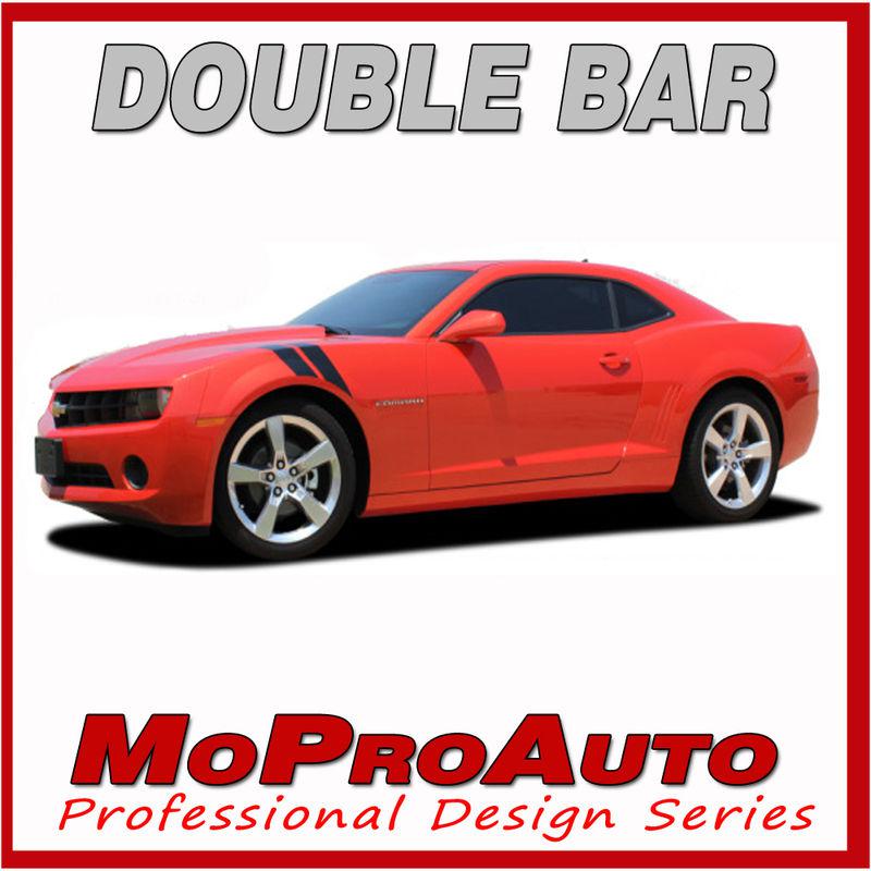 2011 camaro double bar - hood fender hash stripes graphics decals - 3m vinyl 126