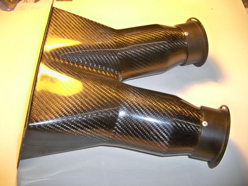 New debotech carbon fiber angled nose with fan housing duct nice nascar arca