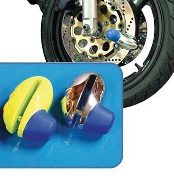 Mammoth grenade motorcycle brake disc lock 10mm pin orange security