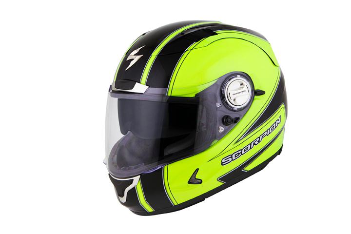Scorpion exo-1100 sixty-six neon yellow 2xl motorcycle helmet xxl 2 extra large