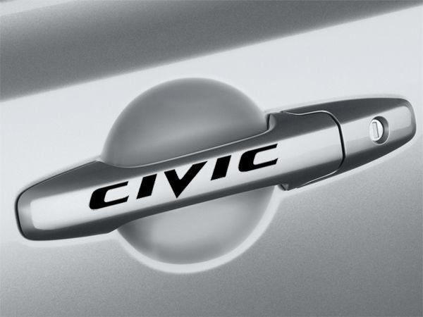 Honda civic si jdm door handle decals! black - includes 4! - limited pricing!