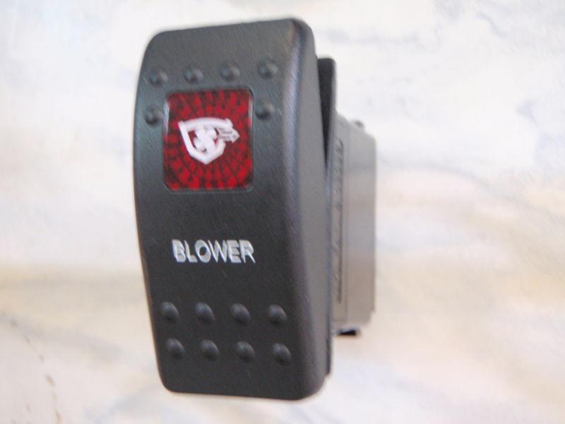 Blower boat switch engine room vent carling v1d1 1 red lens black contura ii