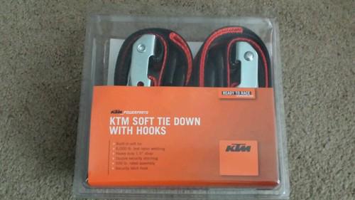 Brand new ktm soft tie downs with hooks u6910046
