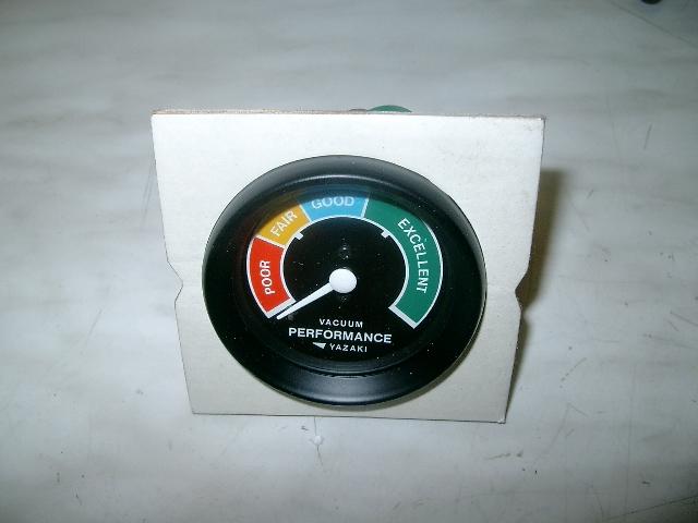 Yazaki vacuum performance gauge 62 mm universal complete with tube & connector