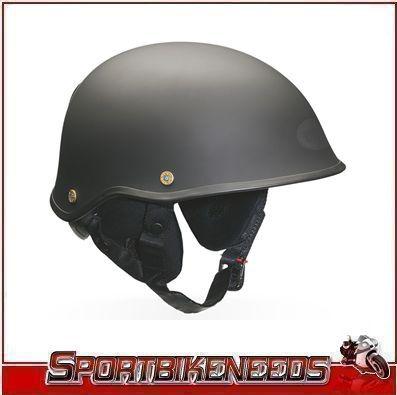 Bell drifter dlx matte black helmet size xl x-large open face vintage helmet