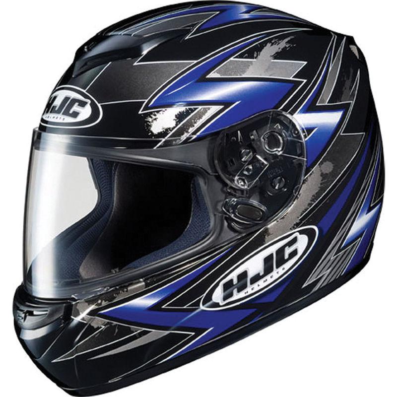 Hjc cs-r2 xs thunder mc-2 blue full face dot motorcycle csr2 helmet extra-small