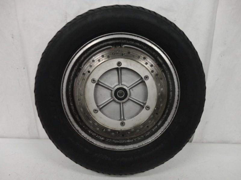 1988-2000 honda goldwing gl1500 rear wheel, rim, tire, brake rotor, & axle 3167