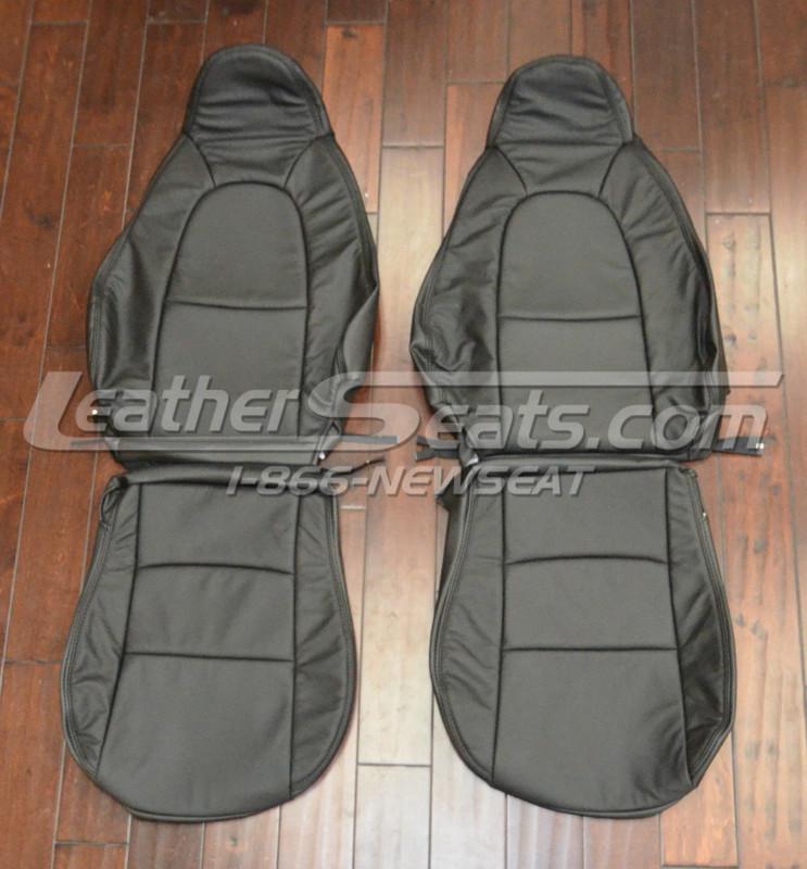 2001 - 2005 mazda miata factory style black leather seat upholstery covers