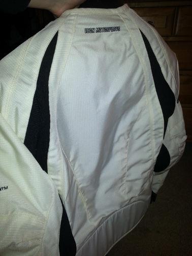White icon motosports women's small padded motorcycle jacket! us seller!
