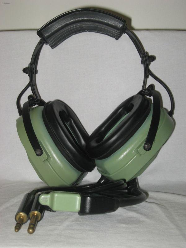 David clark h10-80 aviation headset /w m-4 electret microphone - great condition