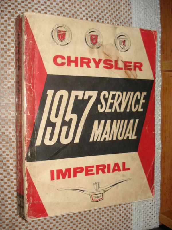 1957 chrysler service manual shop book original rare repair nr