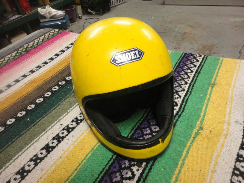  vintage shoei 1971 full face motorcycle helmet size small 