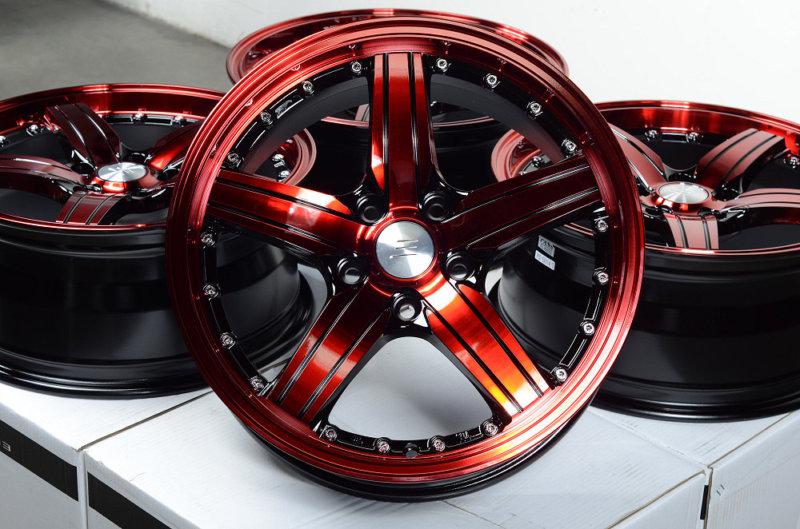 17" effect wheels rims red ford crown victoria edge escape flex fusion mustang