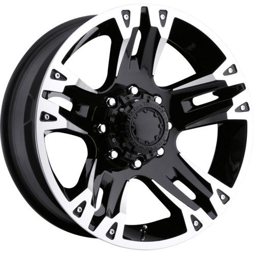 18x9 black ultra maverick (235) wheels 8x170 +12 ford f-250 f350 excursion
