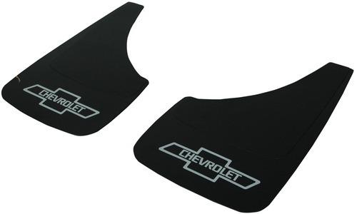 Universal chevy black front or rear flat pair 9" x 15" splash guards mud flaps