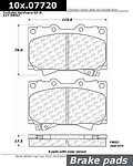 Centric parts 106.07720 front severe duty semi metallic premium pad