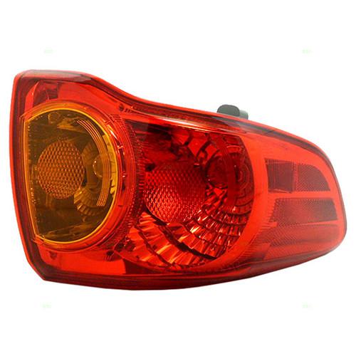 New drivers taillight taillamp lens housing assembly dot 09-10 toyota corolla
