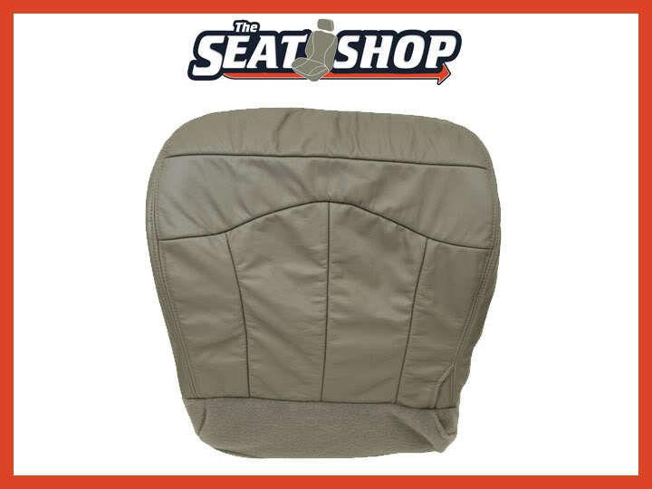 99 00 01 ford f150 lariat bucket grey leather seat cover p2 lh bottom