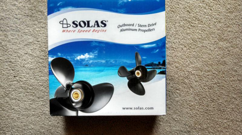 Solas amita high thrust 4-blade aluminum boat propeller (10'x7")