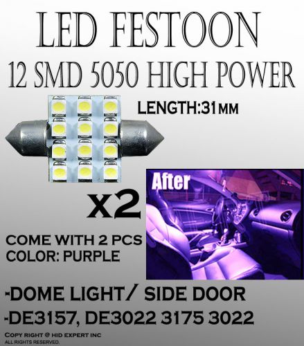 Icbeamer de3021 2pcs31mm led car doom light bulbs 12 smd car lamp fest xc3560