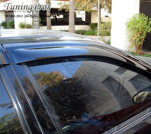 Jdm outside mount vent window visor sunroof 5pc fit nissan versa 07-11 4dr sedan