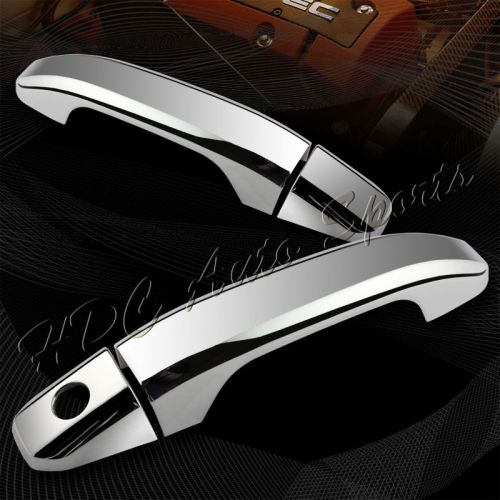 For 2014-2016 gmc sierra 1500 mirror chrome door handle cover cap trim kit 4-pcs