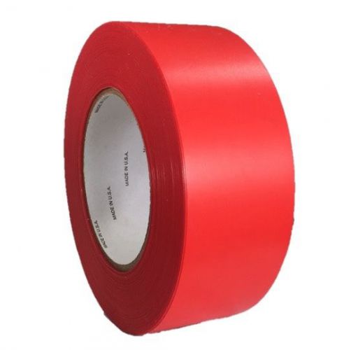 Impact tapes red shrink wrap tape (2&#034; x 60 yd) made in usa &#034;straight edge&#034;