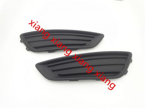 Pair front bumpers fog lamp light cover cap without hole for 2015 ford focus