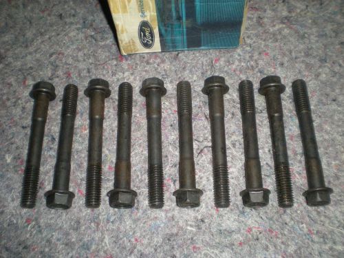 Nos 1969 ford mustang mercury cougar 351 windsor long head bolts 10 new oem