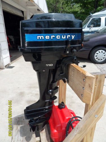 Mercury 9.8 model 110 short shaft outboard low hours very clean you pick up only