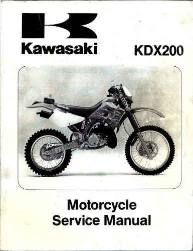 1995-1996-1997 kawasaki kdx200 motorcycle service manual; 99924-1181-02