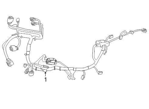 Chrysler oem chrysler engine wiring harness 68164385ae image 1