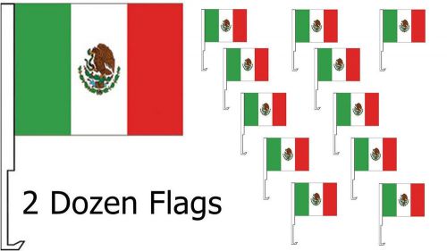 Car dealer supplies 24 car window clip on flags mexico national flag mexican