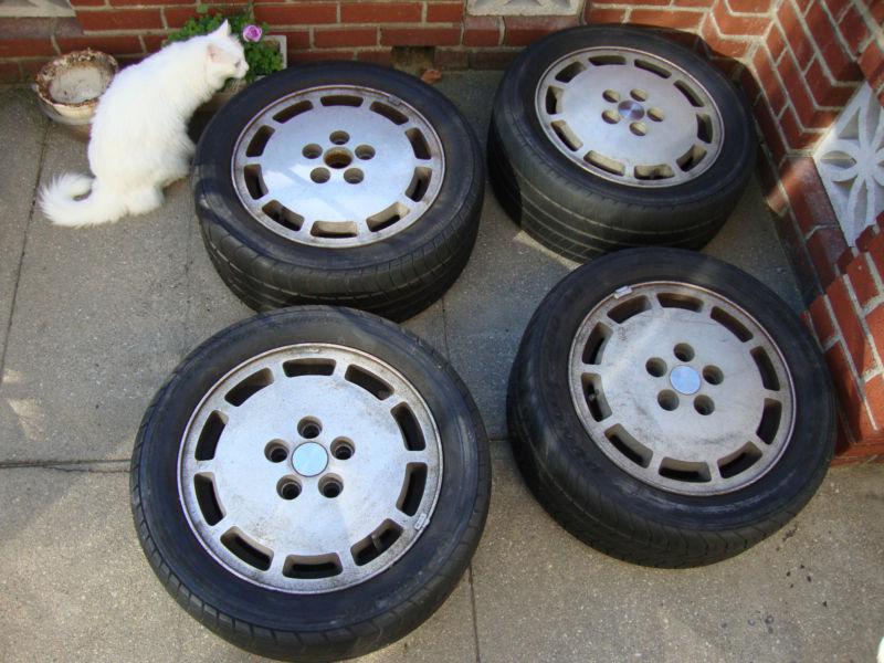 4 wheels and tires from a 1986 ford mustang svo