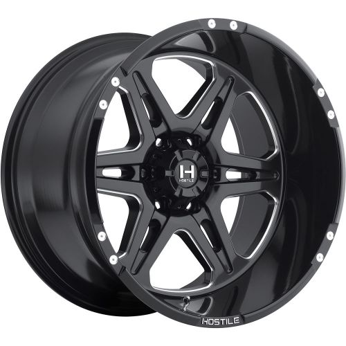 20x10 black milled havoc h102 6x135 -19 wheels couragia mt lt33x12.5r20 tires
