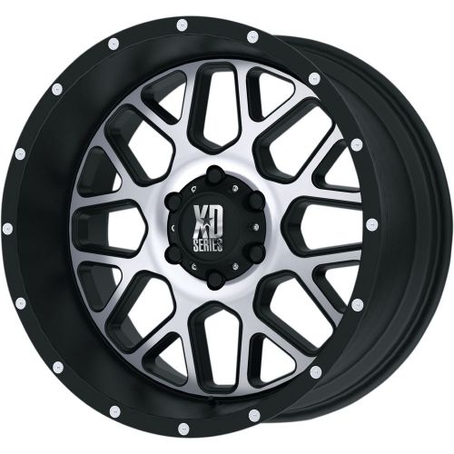 20x9 black machined xd xd820 8x180 +18 rims open country rt 37x12.50r20lt tires