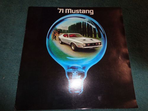 1971 ford mustang new car dealer showroom sales brochure