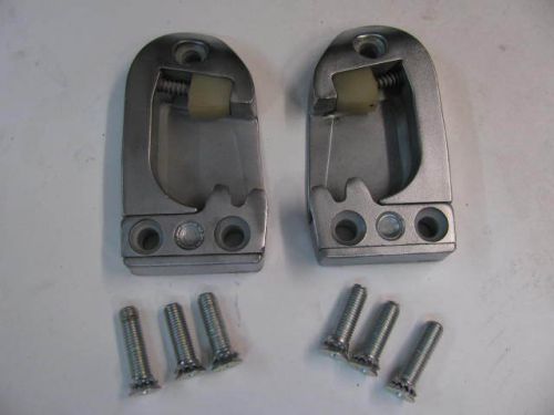 1955 56 57 chevy - door jam latch strikers (pair) with correct screws