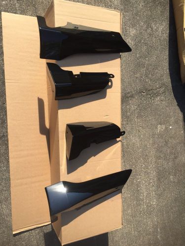 2010-2014 nissan maxima splash guards (front and rear set/4-piece)super black