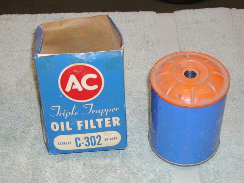 1940s-50s ac- 302 oil filter oil filter.