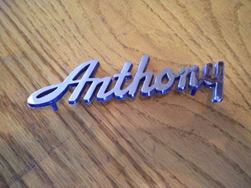 Ultra rare anthony classic boat badge v drive jet boat don&#039;t miss out nr!!!!