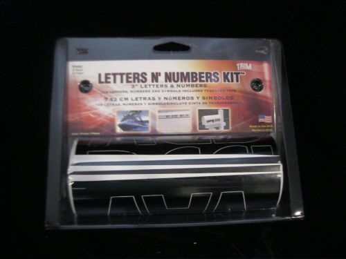 Trimbrite  3&#034; black letter and number kit - 119 letters, numbers and symbols usa
